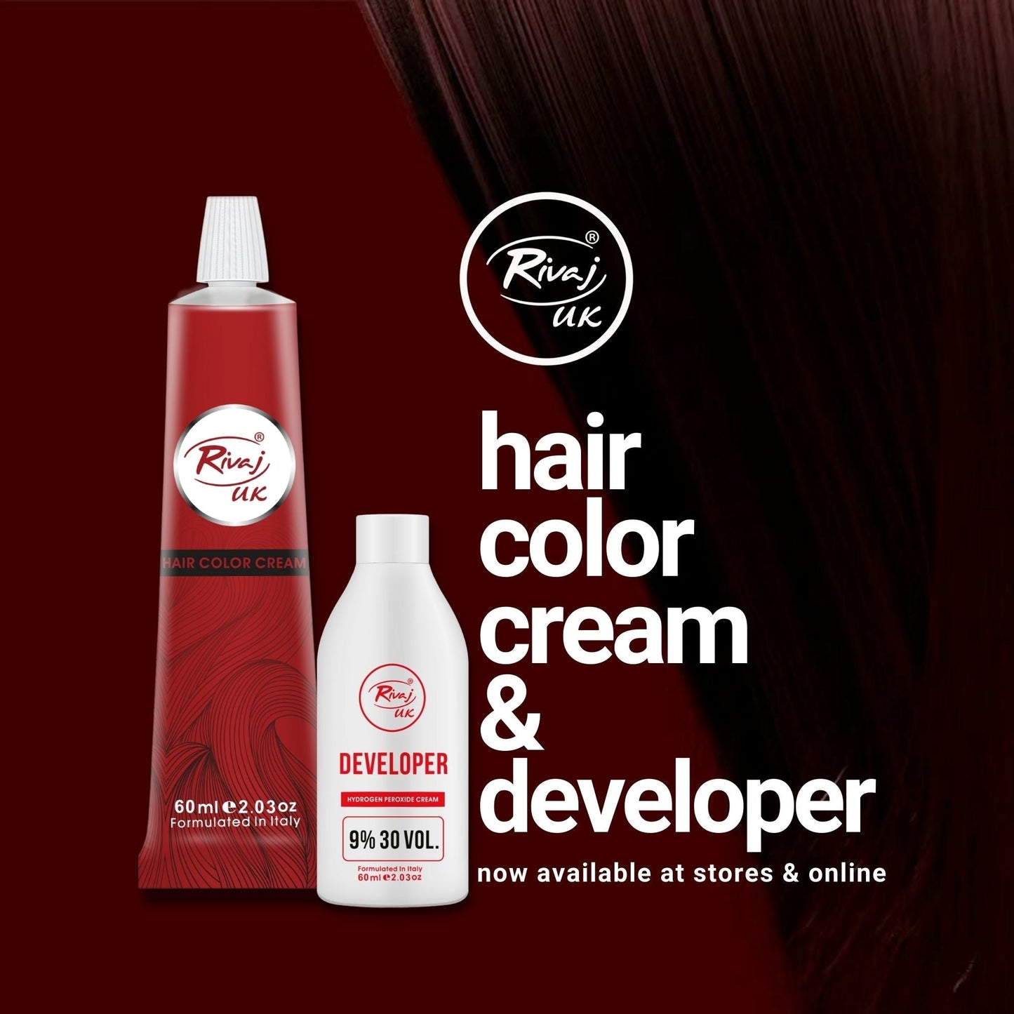 Rivaj - Hair Color Cream (60ml)