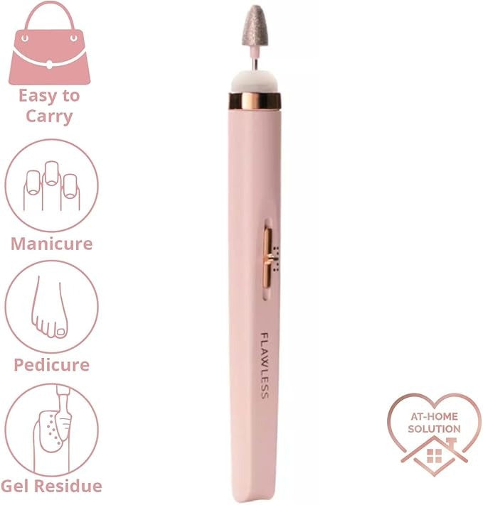 Finishing Touch Flawless Salon Nails - Professional Manicure Set- Files, Buffs, Shines, and Polishes for Instantly Beautiful Nails