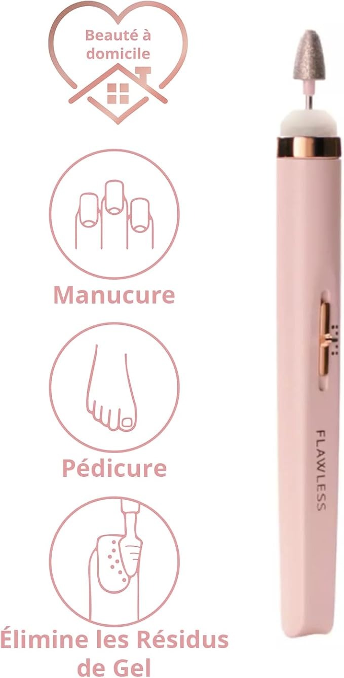 Finishing Touch Flawless Salon Nails - Professional Manicure Set- Files, Buffs, Shines, and Polishes for Instantly Beautiful Nails