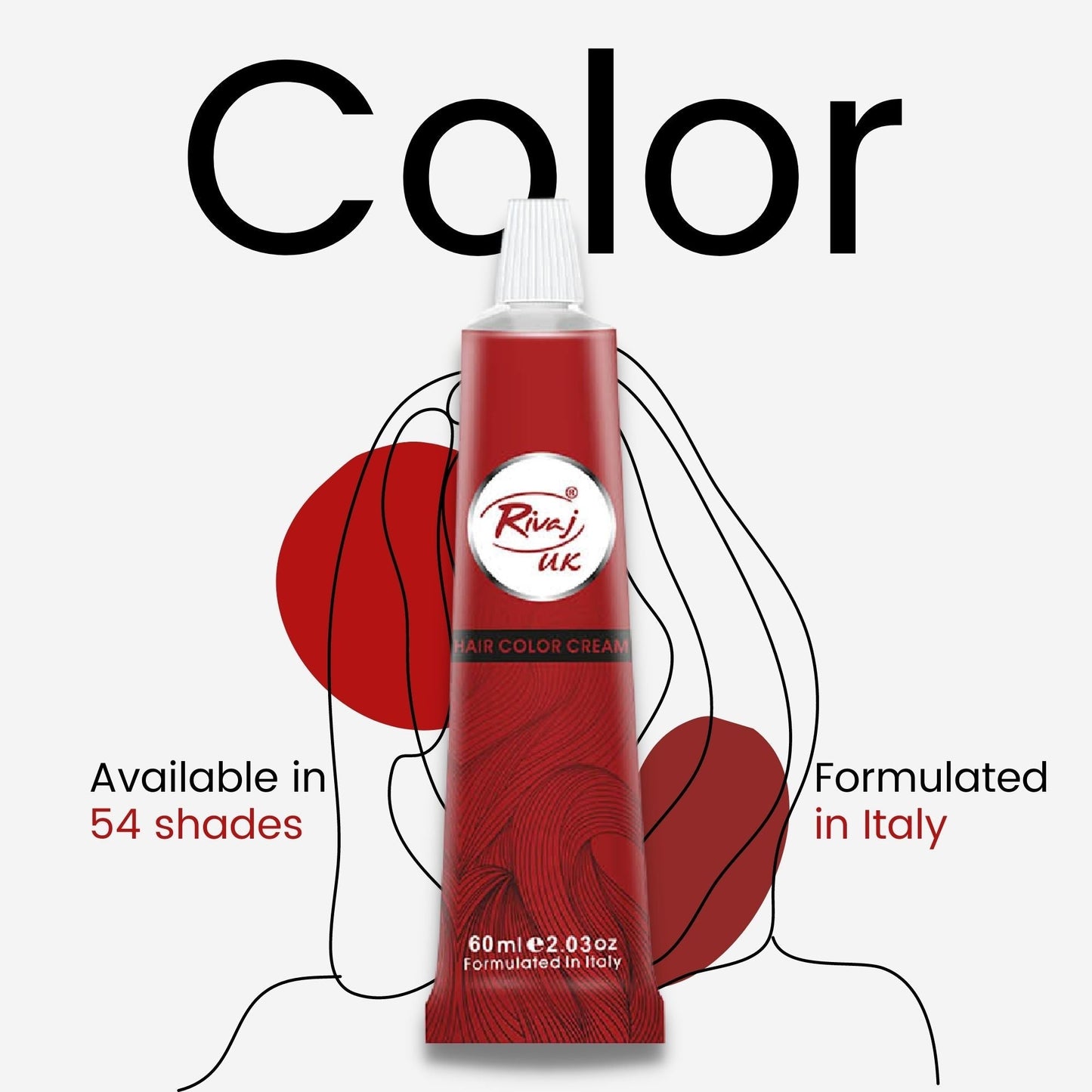 Rivaj - Hair Color Cream (60ml)