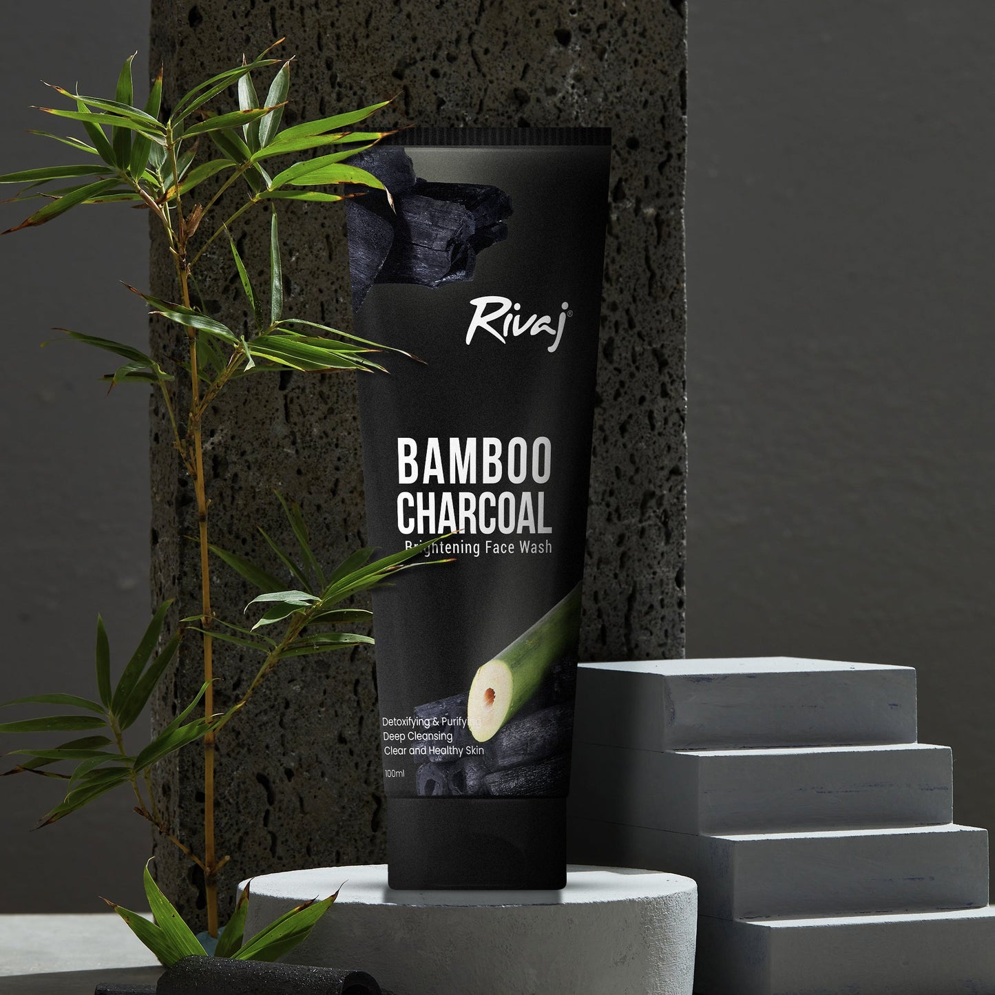 Rivaj - Whitening Face Wash - Bamboo Charcoal