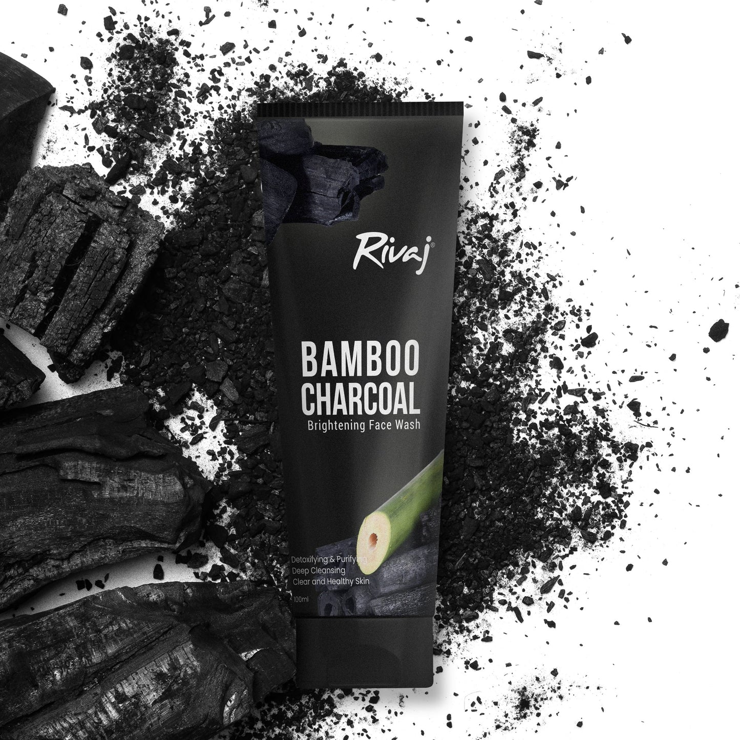 Rivaj - Whitening Face Wash - Bamboo Charcoal
