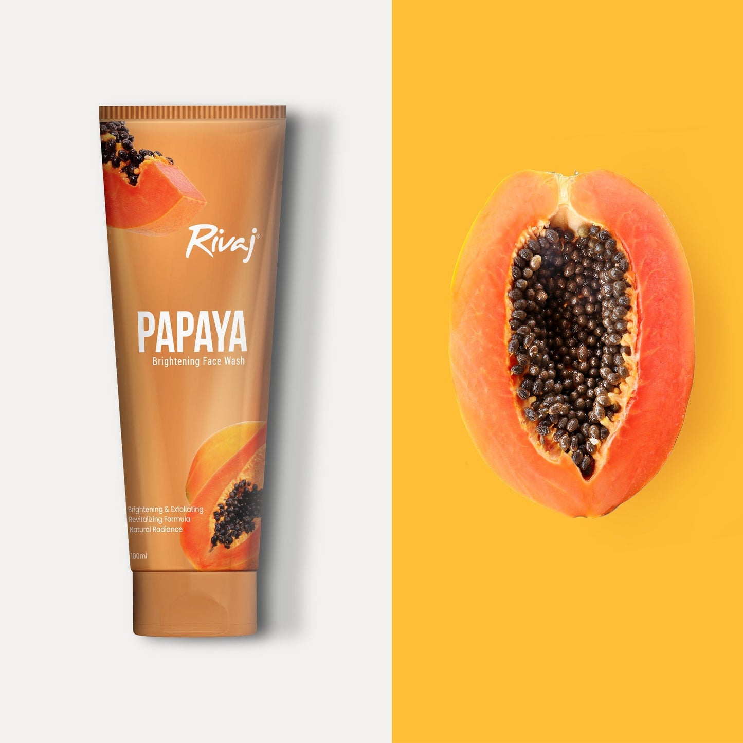Rivaj - Brightening Face Wash - Papaya Extract