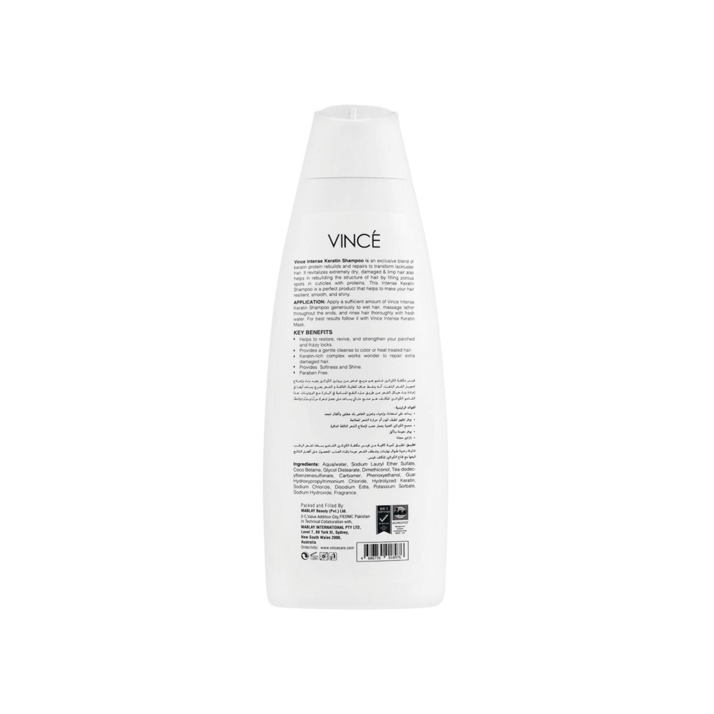 Vince - Intense Keratin Shampoo