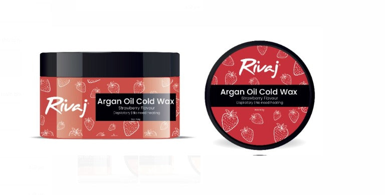 Rivaj - Strawberry Argan Oil Cold Wax 200g