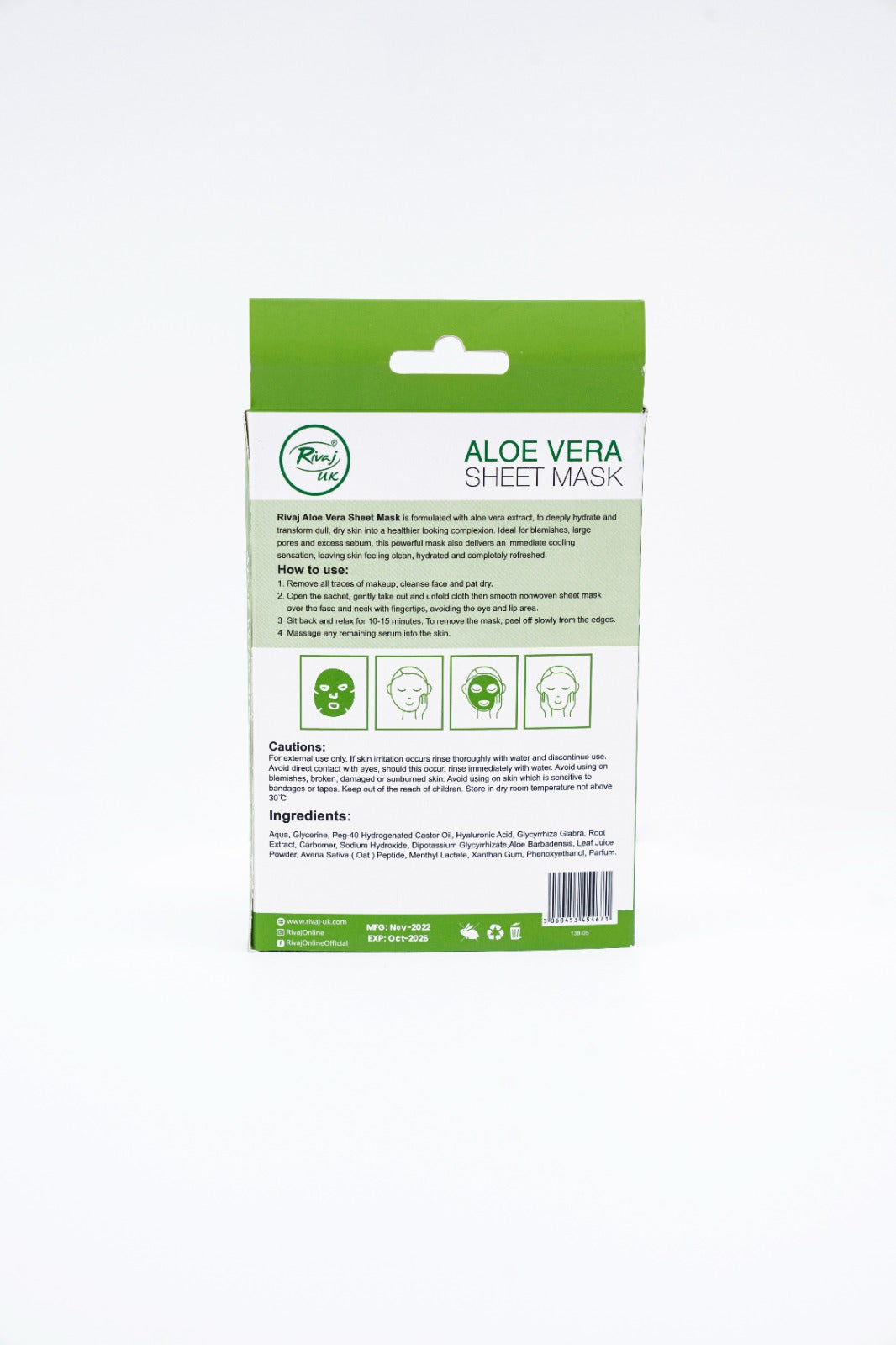 Rivaj - Aloe Vera Sheet Mask