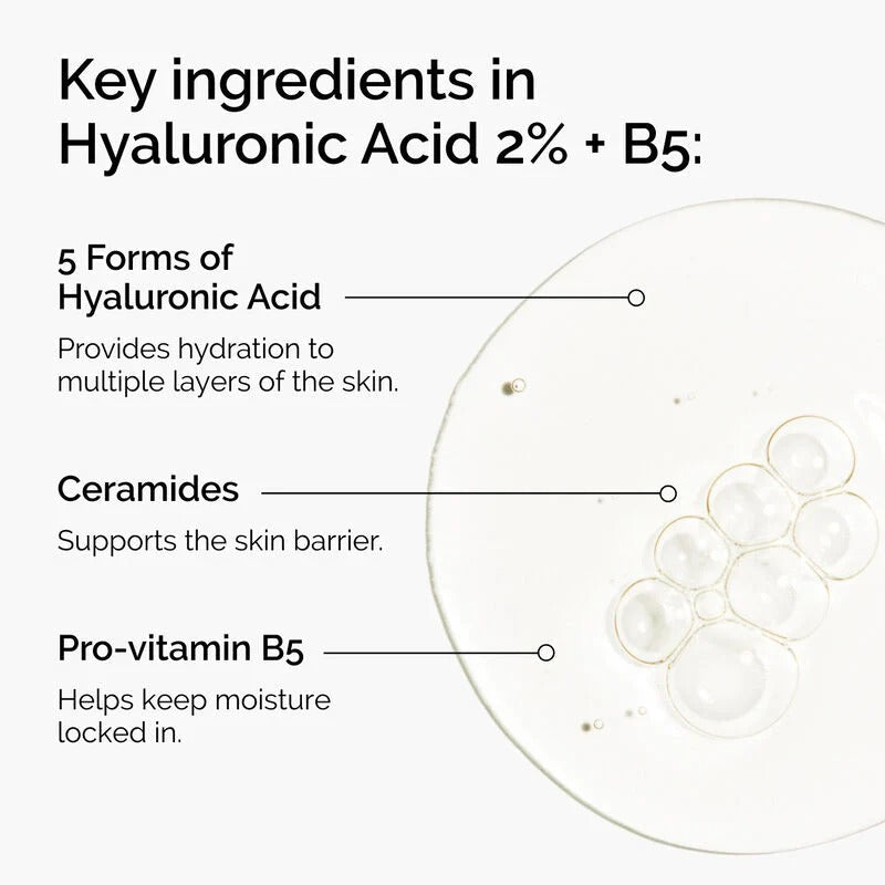 The Ordinary - Hyaluronic Acid 2% + B5 (with Ceramides) 30ml
