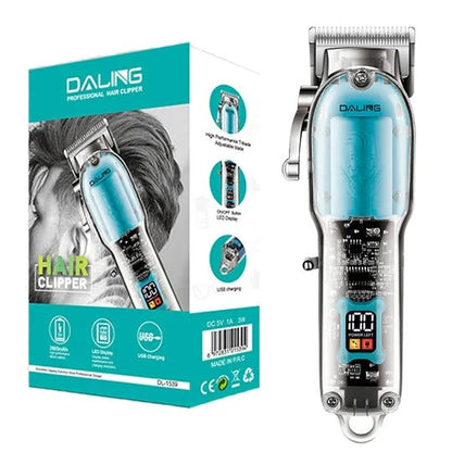 Daling - Transparent Visible Professional Cordless Hair Clipper - DL-1539