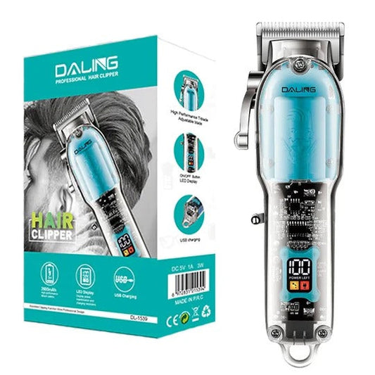 Daling - Transparent Visible Professional Cordless Hair Clipper - DL-1539