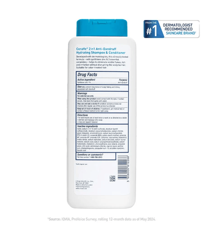 CeraVe - 2-in-1 Anti-Dandruff Hydrating Shampoo and Conditioner