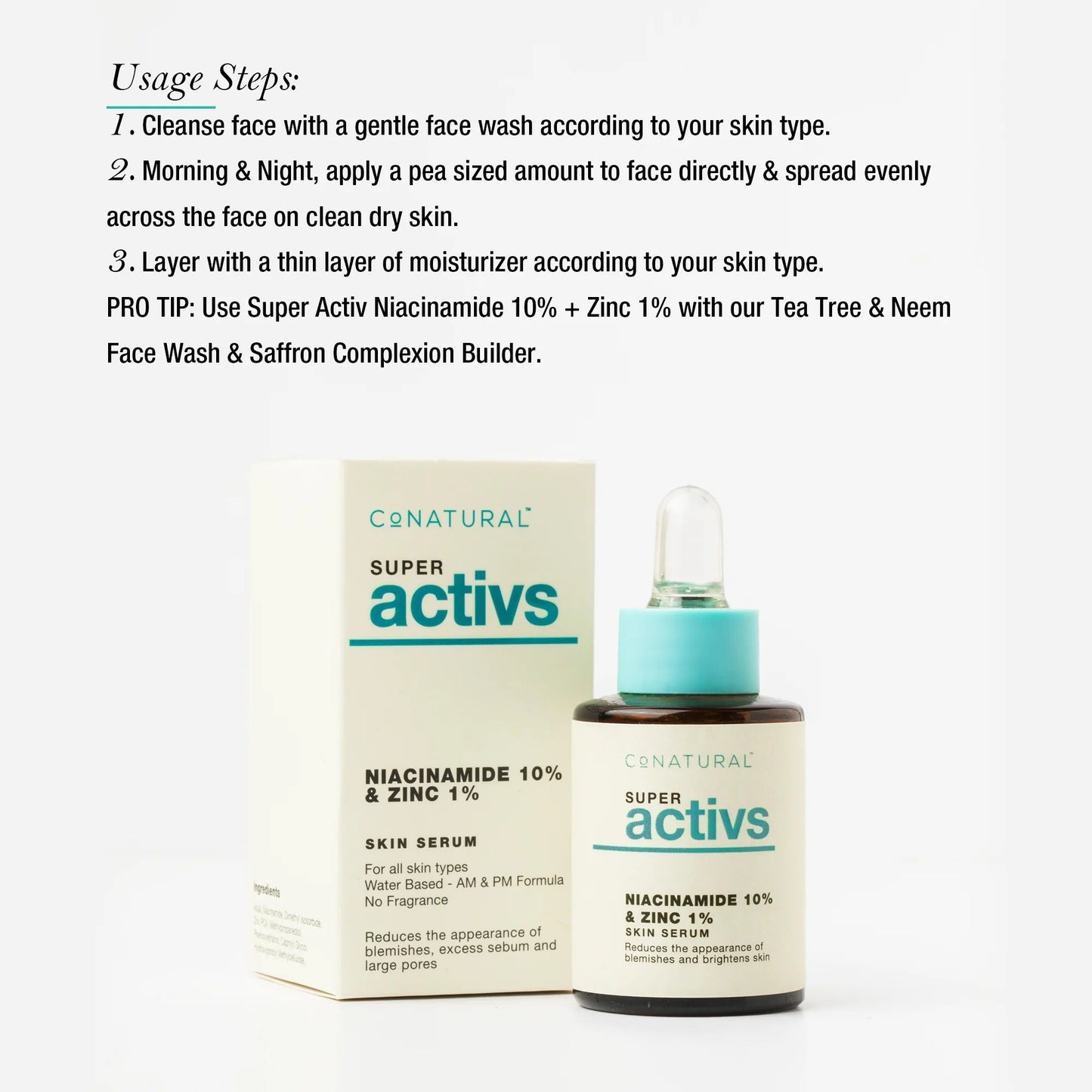 CoNATURAL - Niacinamide + Zinc Skin Serum