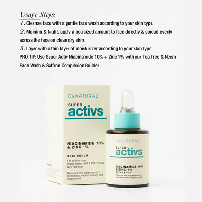 CoNATURAL - Niacinamide + Zinc Skin Serum