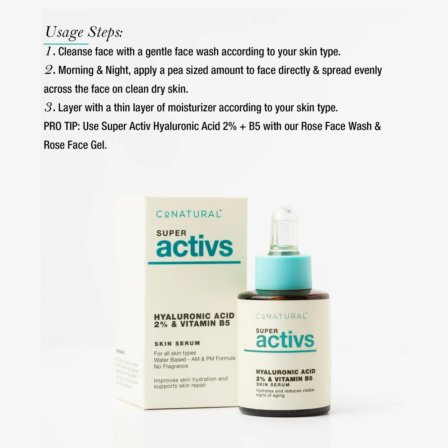 CoNATURAL - Hyaluronic Acid 2% + B5 Skin Serum