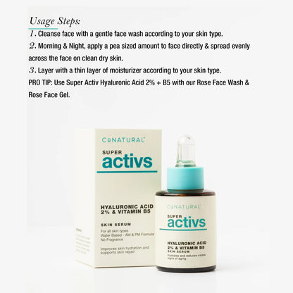 CoNATURAL - Hyaluronic Acid 2% + B5 Skin Serum