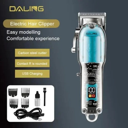 Daling - Transparent Visible Professional Cordless Hair Clipper - DL-1539