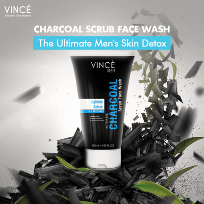 Vince - Activated Charcoal Scrub Face Wash for Men