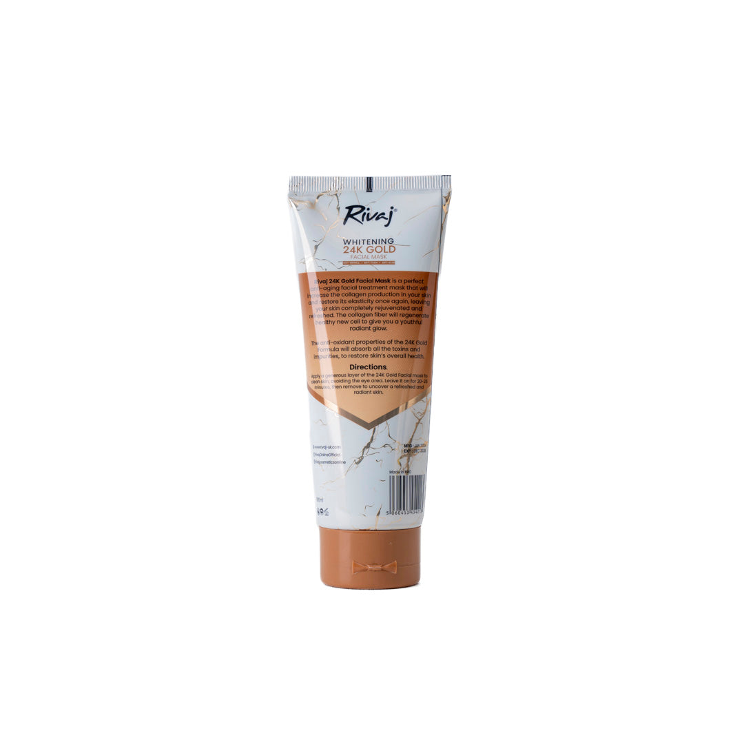 Rivaj - Whitening 24K Gold Facial Mask 100ml