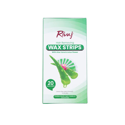 Rivaj - Hair Removing Body Wax Strips (Aloe Vera & Lotus Flower)