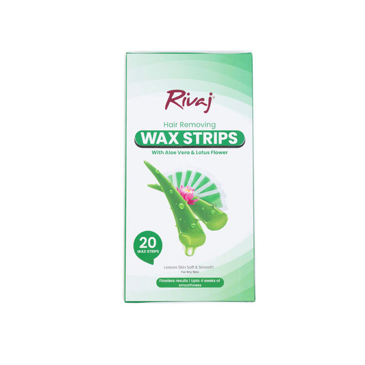 Rivaj - Hair Removing Body Wax Strips (Aloe Vera & Lotus Flower)
