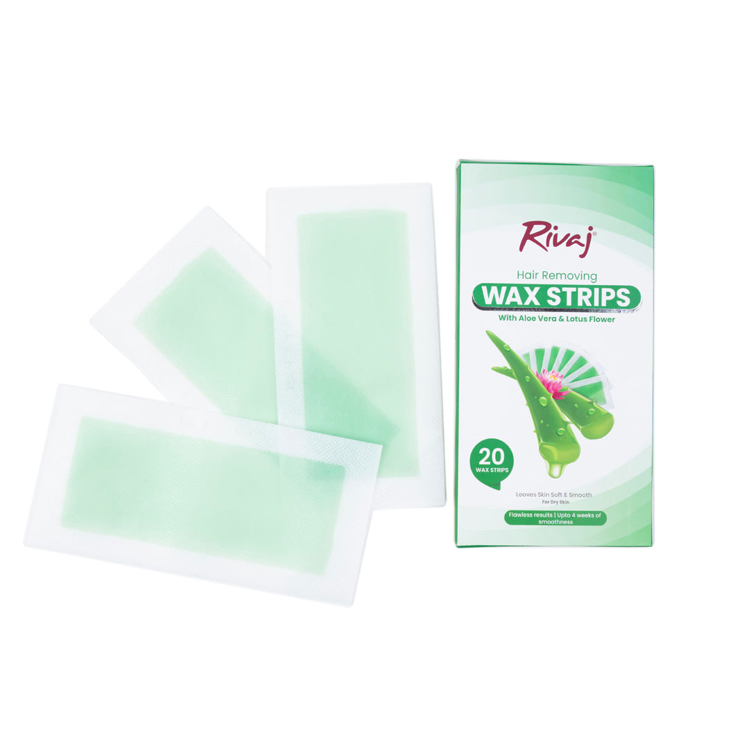 Rivaj - Hair Removing Body Wax Strips (Aloe Vera & Lotus Flower)