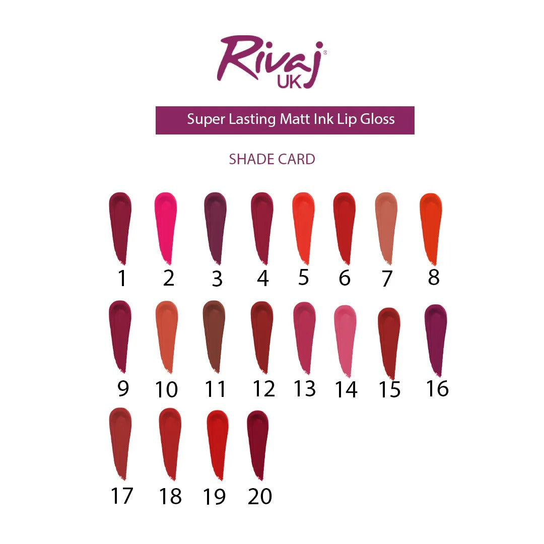 Rivaj - Super Lasting Matte Ink Lip Gloss