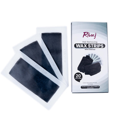 Rivaj - Charcoal Hair Removing Body Wax Strips