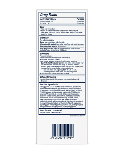 CeraVe - Hydrating Mineral Sunscreen SPF 50 Face Lotion