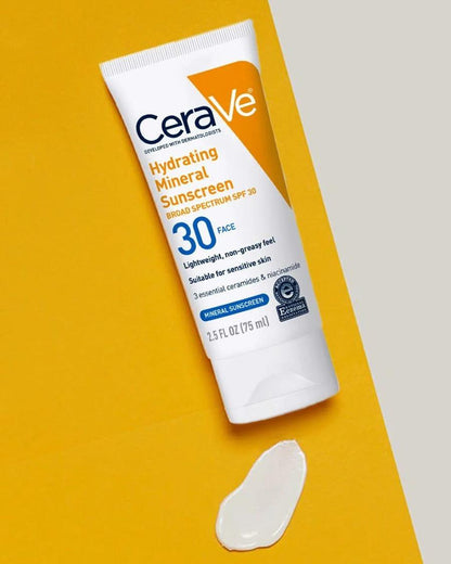 CeraVe - Hydrating Mineral Sunscreen SPF 30 Face Lotion