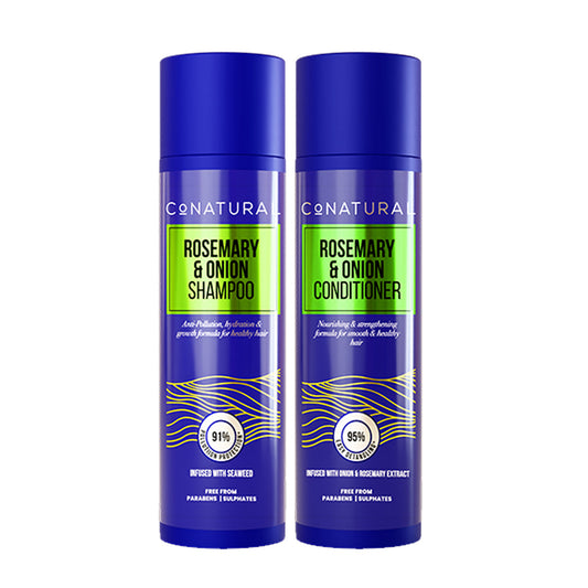 CoNATURAL - Rosemary & Onion Hair Bundle | Shampoo & Conditioner