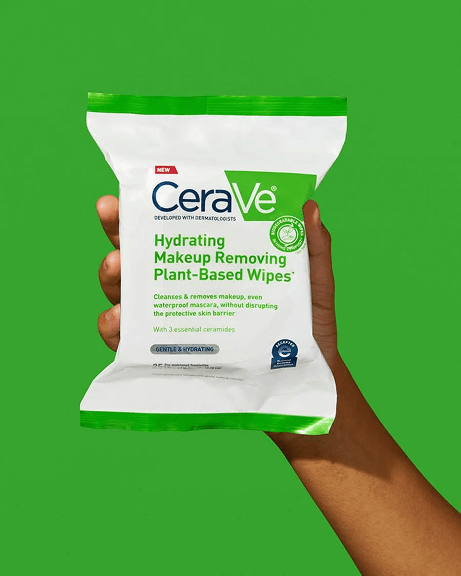 CeraVe - Hydrating Makeup Removing Plant-Based Wipes